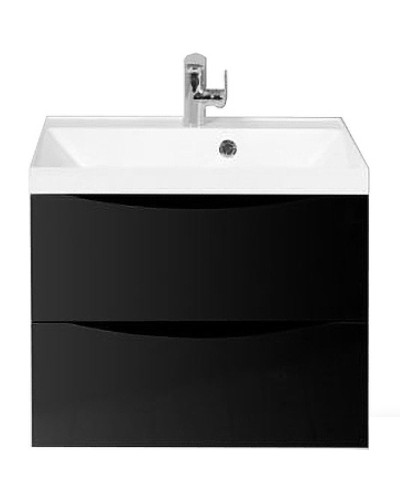 Тумба под раковину BelBagno Marino 60 MARINO-600-2C-SO-NL-P подвесная Nero Lucido