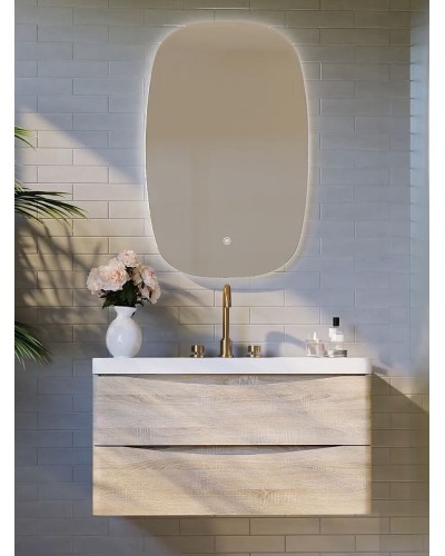 Тумба под раковину BelBagno Marino 60 MARINO-600-2C-SO-RG-P подвесная Rovere Grigio