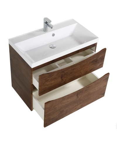 Тумба под раковину BelBagno Marino 70 MARINO-700-2C-SO-RW-P подвесная Rovere Moro