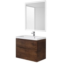 Тумба под раковину BelBagno Marino 70 MARINO-700-2C-SO-RW-P подвесная Rovere Moro