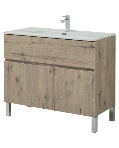 Тумба под раковину Aquanet Алвита New 100 277557 Дуб Веллингтон