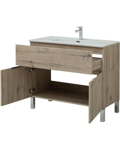 Тумба под раковину Aquanet Алвита New 100 277557 Дуб Веллингтон
