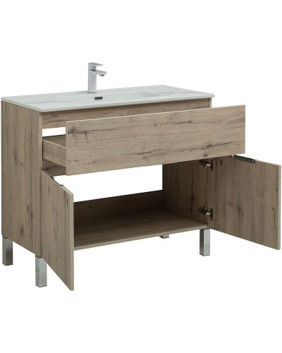 Тумба под раковину Aquanet Алвита New 100 277557 Дуб Веллингтон