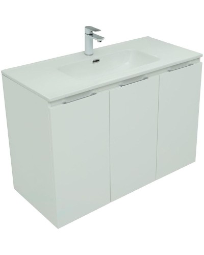 Тумба под раковину Aquanet Алвита New 100 277530 подвесная Белая матовая