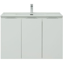 Тумба под раковину Aquanet Алвита New 100 277530 подвесная Белая матовая