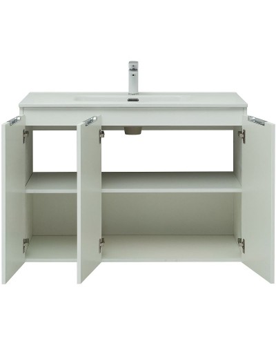 Тумба под раковину Aquanet Алвита New 100 277530 подвесная Белая матовая