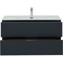 Тумба под раковину Aquanet Алвита New 100 277519 подвесная Антрацит
