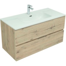 Тумба под раковину Aquanet Алвита New 100 277521 подвесная Дуб Веллингтон