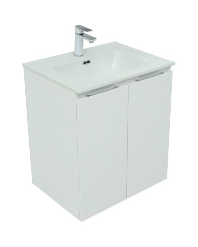 Тумба под раковину Aquanet Алвита New 60 277522 подвесная Белая матовая