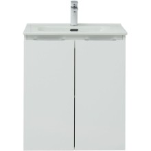 Тумба под раковину Aquanet Алвита New 60 277522 подвесная Белая матовая