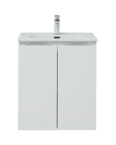Тумба под раковину Aquanet Алвита New 60 277522 подвесная Белая матовая