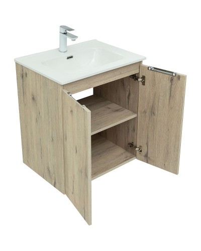 Тумба под раковину Aquanet Алвита New 60 277525 подвесная Дуб Веллингтон