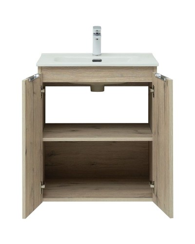 Тумба под раковину Aquanet Алвита New 60 277525 подвесная Дуб Веллингтон