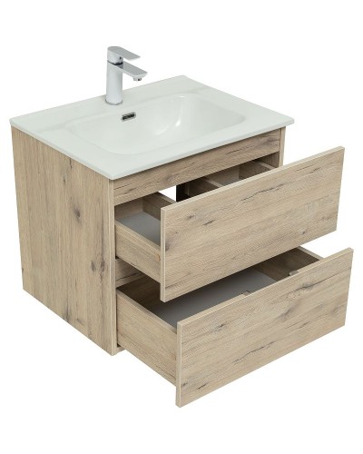 Тумба под раковину Aquanet Алвита New 60 277513 подвесная Дуб Веллингтон