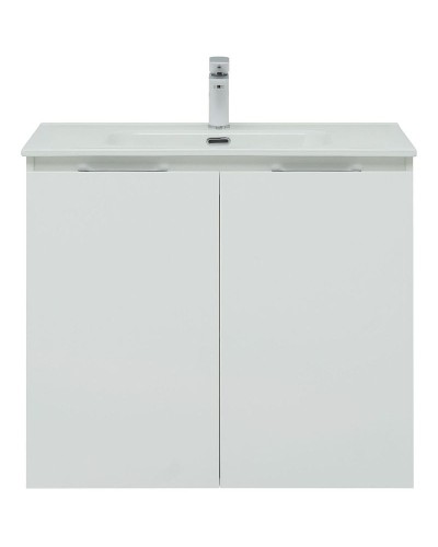 Тумба под раковину Aquanet Алвита New 80 277526 подвесная Белая матовая