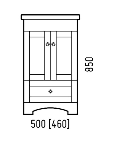 Тумба под раковину Corozo Техас 50 SD-00000994 Белая