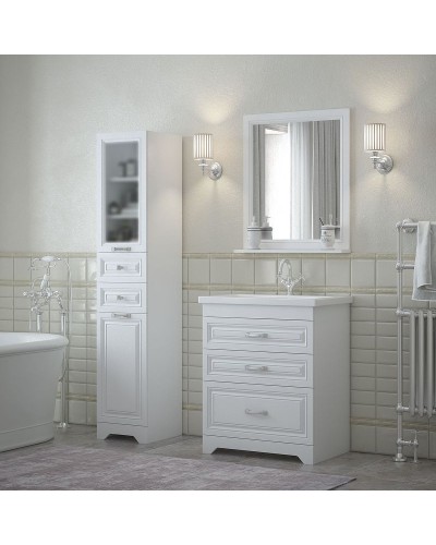 Тумба под раковину Corozo Каролина 70 Z3 SD-00000923 Белая