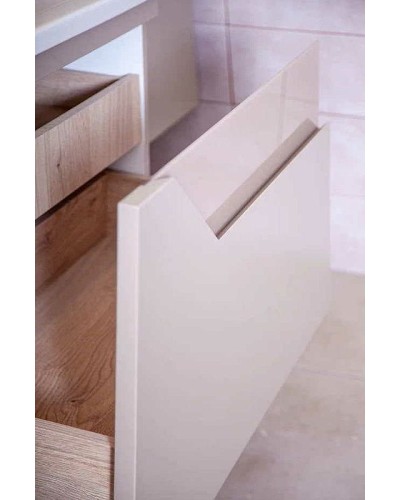 Тумба под раковину Бриклаер Брайтон 60 4627125415791 подвесная Глиняный Серый