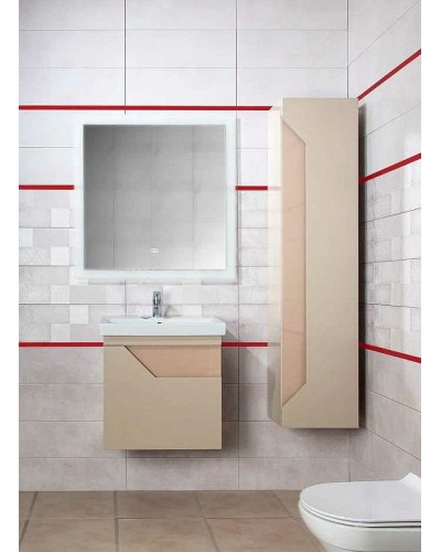 Тумба под раковину Бриклаер Брайтон 60 4627125415791 подвесная Глиняный Серый