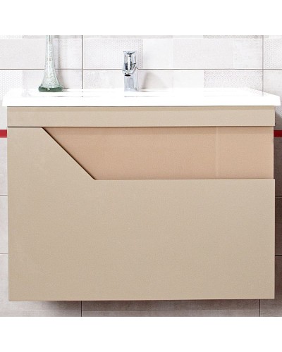 Тумба под раковину Бриклаер Брайтон 70 4627125415814 подвесная Глиняный Серый