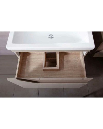 Тумба под раковину Бриклаер Брайтон 80 4627125415838 подвесная Глиняный Серый