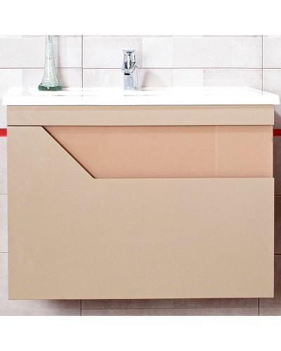 Тумба под раковину Бриклаер Брайтон 80 4627125415838 подвесная Глиняный Серый