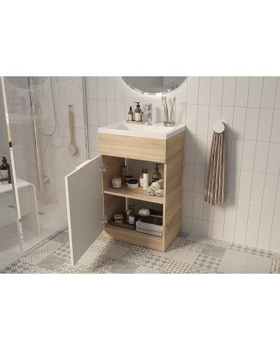 Тумба с раковиной 1MarKa Revo 50H Ц0000005037 Дуб Сонома