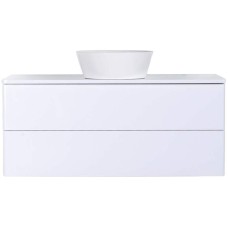 Тумба с раковиной Orange Otto 100 Ot-100TuMDF+B08-360W подвесная Белый глянец