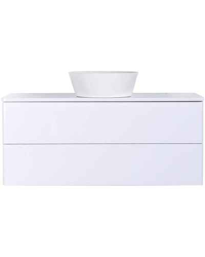 Тумба с раковиной Orange Otto 100 Ot-100TuMDF+B08-360W подвесная Белый глянец