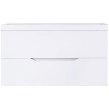 Тумба с раковиной Orange Line 100 Li-100Tuw+RA100 подвесная Белая матовая