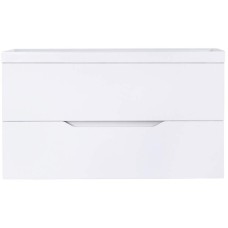 Тумба с раковиной Orange Line 100 Li-100Tuw+RA100 подвесная Белая матовая