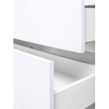 Тумба с раковиной Orange Line 100 Li-100Tuw+RA100 подвесная Белая матовая