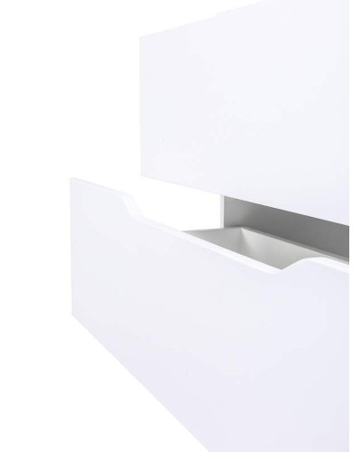 Тумба с раковиной Orange Line 100 Li-100Tuw+RA100 подвесная Белая матовая