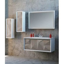 Тумба под раковину Marka One Romb 90П У67845 подвесная Cappuccino