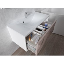 Тумба под раковину Marka One Romb 90П У67845 подвесная Cappuccino