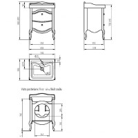 Тумба под раковину Migliore Impero 60 25969 Слоновая кость