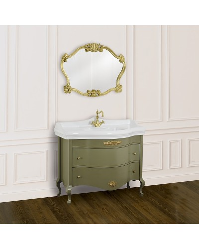 Тумба под раковину Migliore Impero 110 25962 Оливковая