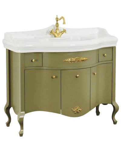Тумба под раковину Migliore Impero 110 25958 Оливковая