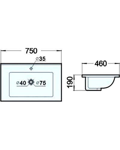 Тумба с раковиной Comforty Бонн 75 00-00008475 подвесная Дуб дымчатый