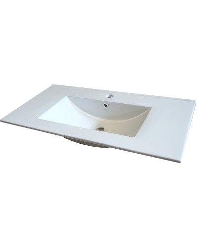 Тумба с раковиной Comforty Бредфорд 90 00-00009955 Белый глянец