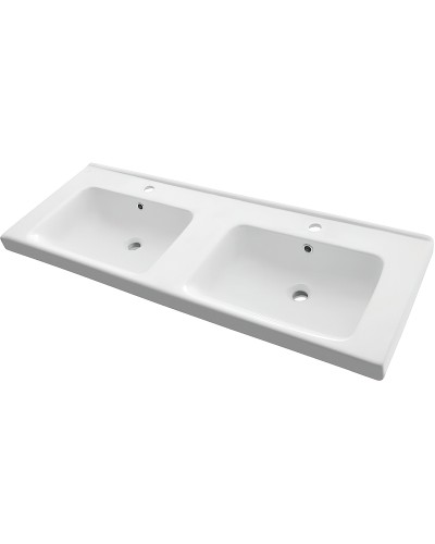 Тумба с раковинами Comforty Дуэт 125 00-00009925 подвесная Дуб натуральный