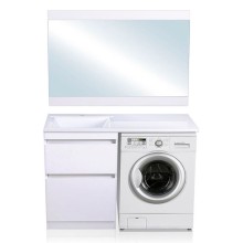 Тумба под раковину Style Line Даллас Люкс Plus 120 СС-00002338 Белая