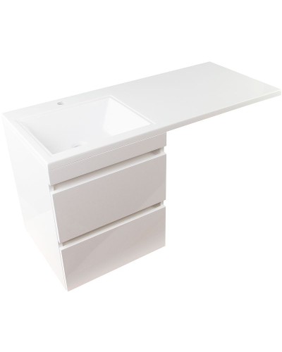 Тумба под раковину Style Line Даллас Люкс Plus 110 СС-00002350 подвесная Белая