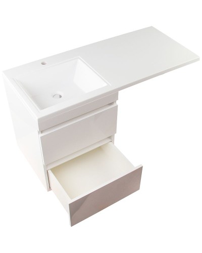 Тумба под раковину Style Line Даллас Люкс Plus 120 СС-00002351 подвесная Белая