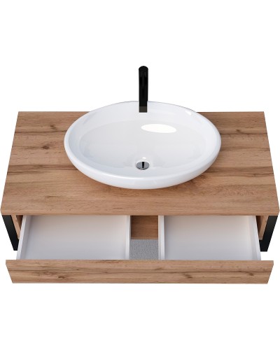 Тумба под раковину 1MarKa Grunge Loft 70П Ц0000015940 подвесная Дуб Вотан