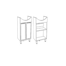 Тумба под раковину Corozo Монро 60 SD-00000663 Белая