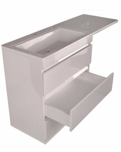 Тумба под раковину Style Line Даллас 150 СС-00002305 Белый глянец