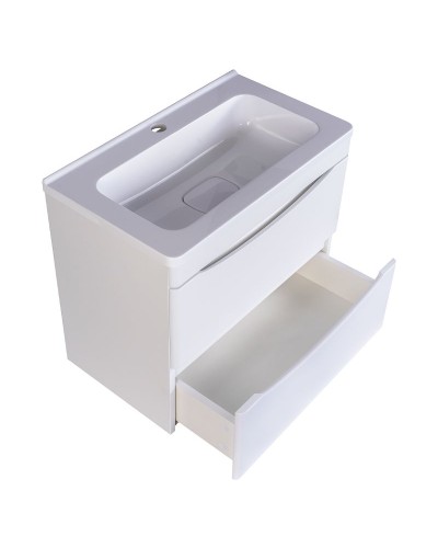 Тумба под раковину Style Line Бергамо 60 СС-00002316 подвесная Белая антискрейч