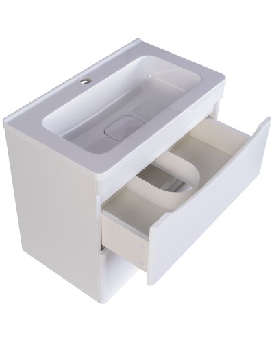 Тумба под раковину Style Line Бергамо 60 СС-00002316 подвесная Белая антискрейч