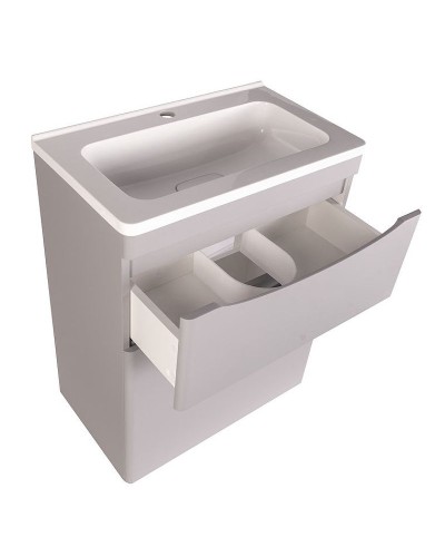 Тумба под раковину Style Line Бергамо 60 СС-00002309 Серая антискрейч